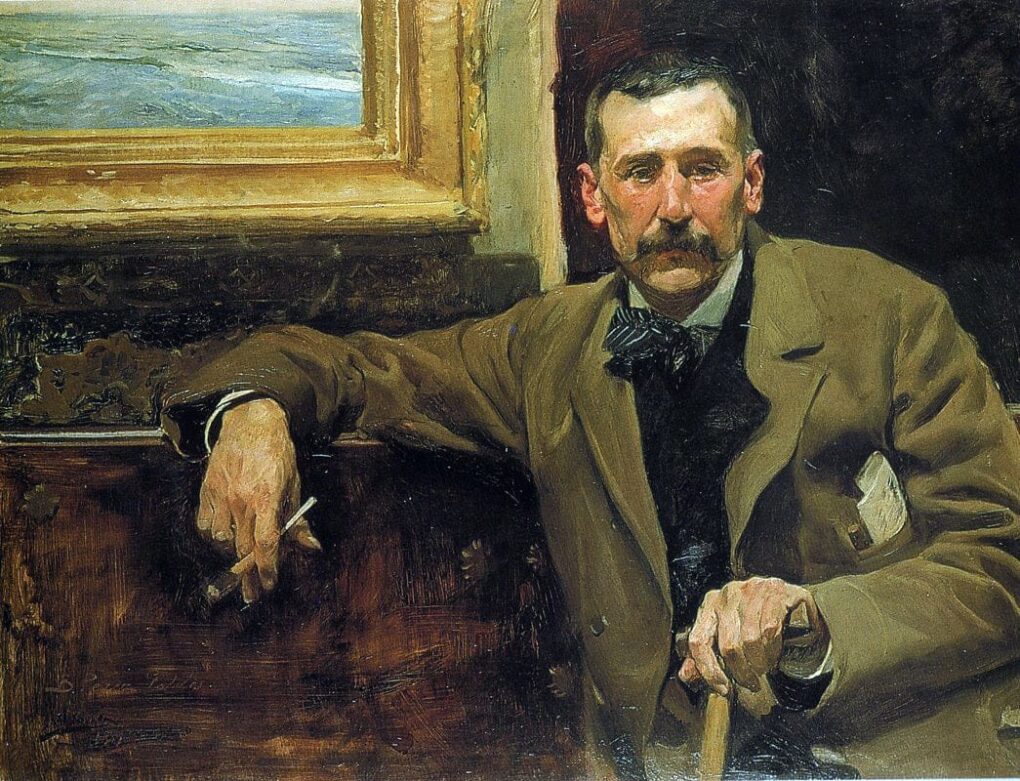 Portrait de Benito Pérez Galdos - Sorolla - Reproductions de tableaux et peintures haut de gamme