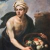 Jeune homme avec un panier de fruits (personnification de l'été) - Bartolomé Esteban Murillo - Reproductions de tableaux et peintures haut de gamme