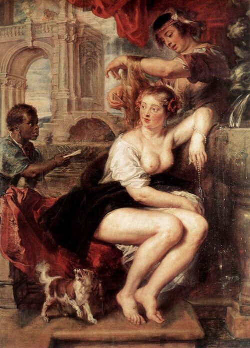 Bathseba au puits - Peter Paul Rubens - Reproductions de tableaux et peintures haut de gamme