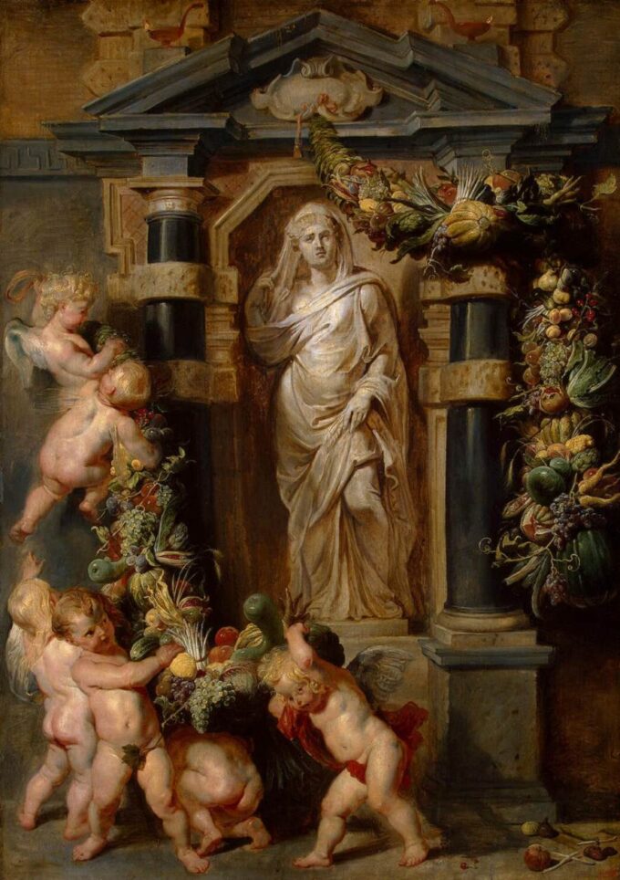 The Statue of Ceres - Peter Paul Rubens