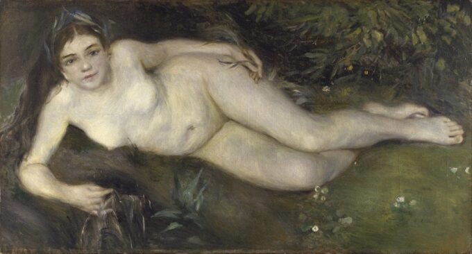 A Nymph by a Stream - Pierre-Auguste Renoir