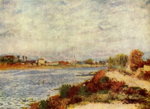 Seine a Argenteuil v.1873 - Pierre-Auguste Renoir - Reproductions de tableaux et peintures haut de gamme