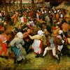 La danse du mariage - Pieter Brueghel l'Ancien - Reproductions de tableaux et peintures haut de gamme