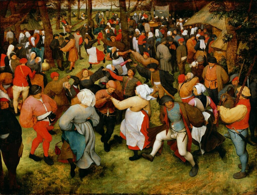 La danse du mariage - Pieter Brueghel l'Ancien - Reproductions de tableaux et peintures haut de gamme