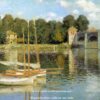 Le Pont d'Argenteuil - Tableau Claude Monet bateau - Reproductions de tableaux et peintures haut de gamme