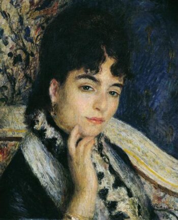 Portrait de Madame Alphonse Daudet (1844-1940) - Pierre-Auguste Renoir - Reproductions de tableaux et peintures haut de gamme