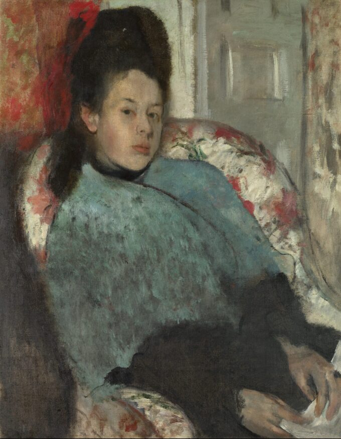 Portrait of Elena Carafa - Edgar Degas