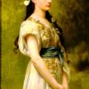 Portrait de Julia Foster Ward - Jules Lefebvre - Reproductions de tableaux et peintures haut de gamme