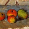 Quatre pommes - Paul Cézanne - Reproductions de tableaux et peintures haut de gamme