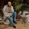 Proudhon et ses enfants - Gustave Courbet - Reproductions de tableaux et peintures haut de gamme