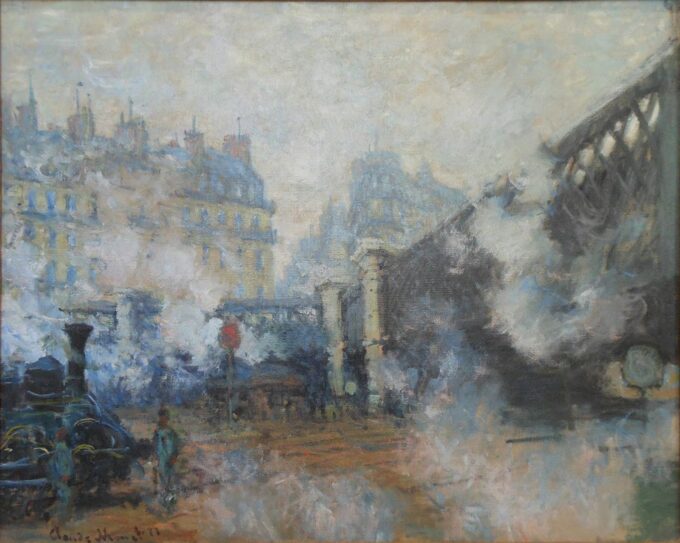 The Bridge of Europe, Gare Saint-Lazare - Claude Monet