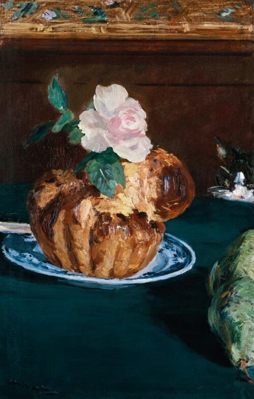 Nature morte avec des brioches - Edouard Manet - Reproductions de tableaux et peintures haut de gamme