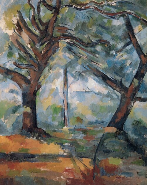 Grands arbres - Paul Cézanne - Reproductions de tableaux et peintures haut de gamme