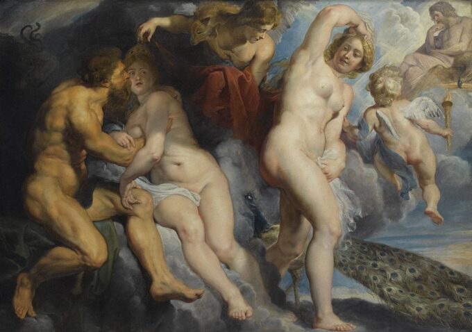 Ixion, King of the Lapiths, deceived by Juno whom he wanted to seduce - Peter Paul Rubens