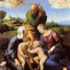 Sainte famille Canigiani - Raphaël (peintre) - Reproductions de tableaux et peintures haut de gamme