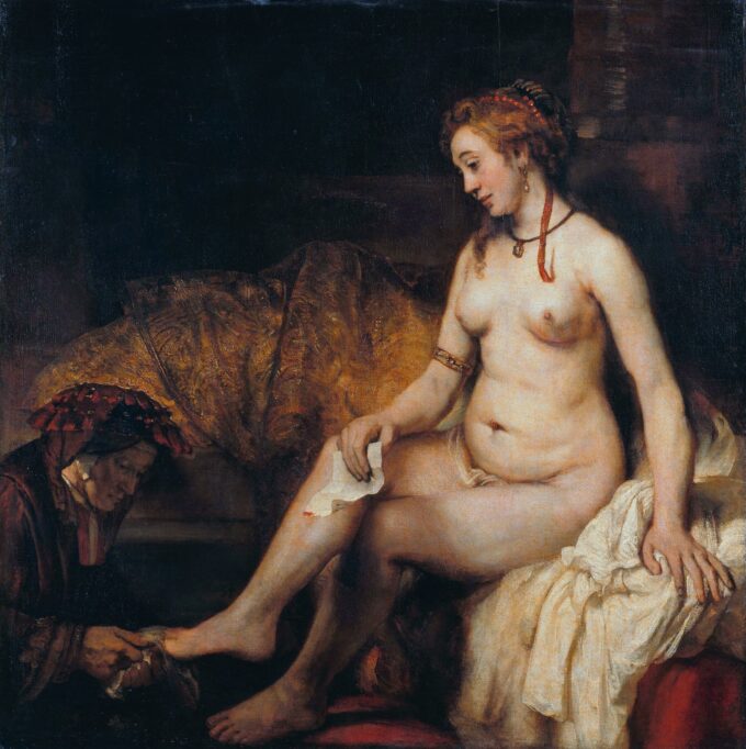 Bathsheba at Her Bath Holding the Letter from David - Rembrandt van Rijn