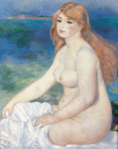 The Blonde Bather - Pierre-Auguste Renoir