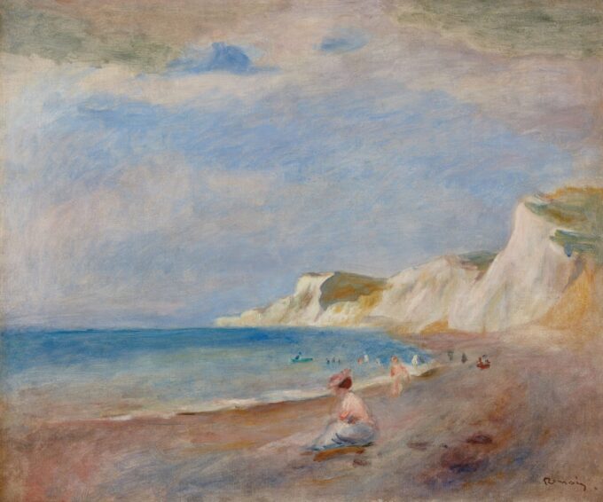 La plage de Varangeville - Pierre-Auguste Renoir - Reproductions de tableaux et peintures haut de gamme