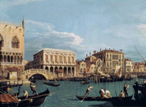 Vue de la Riva degli Schiavoni, Venise - Canal Giovanni Antonio - Reproductions de tableaux et peintures haut de gamme