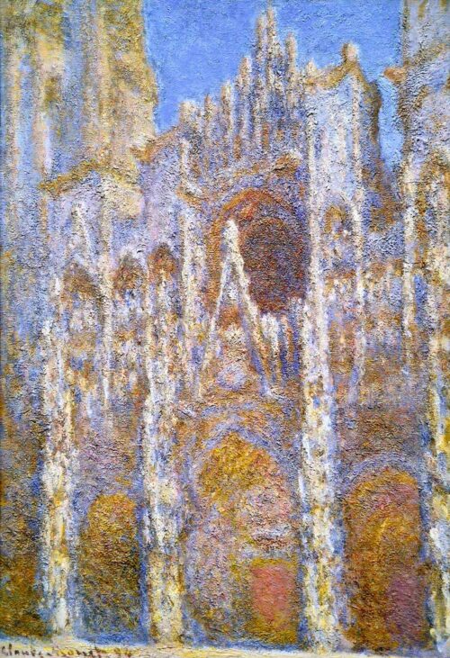 La Cathédrale de Rouen, effet de soleil (W1356) - Claude Monet - Reproductions de tableaux et peintures haut de gamme