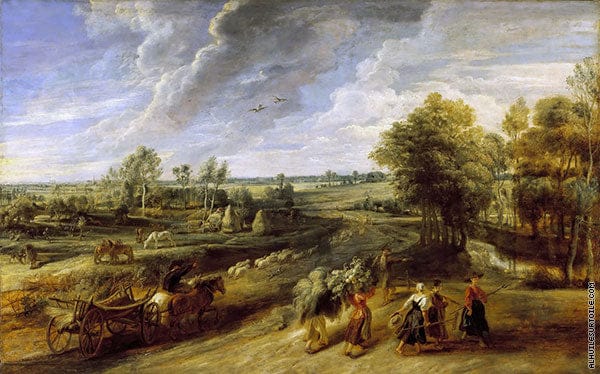 The Return of the Peasants from the Fields - Peter Paul Rubens