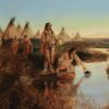 De l'eau pour le camp - Charles Marion Russell - Reproductions de tableaux et peintures haut de gamme