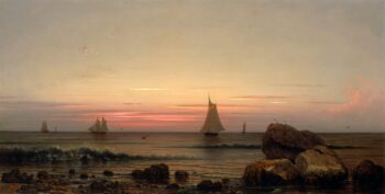 Naviguer au large de la côte - Martin Johnson Heade - Reproductions de tableaux et peintures haut de gamme