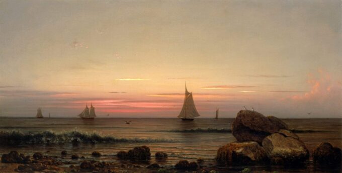 Naviguer au large de la côte - Martin Johnson Heade - Reproductions de tableaux et peintures haut de gamme