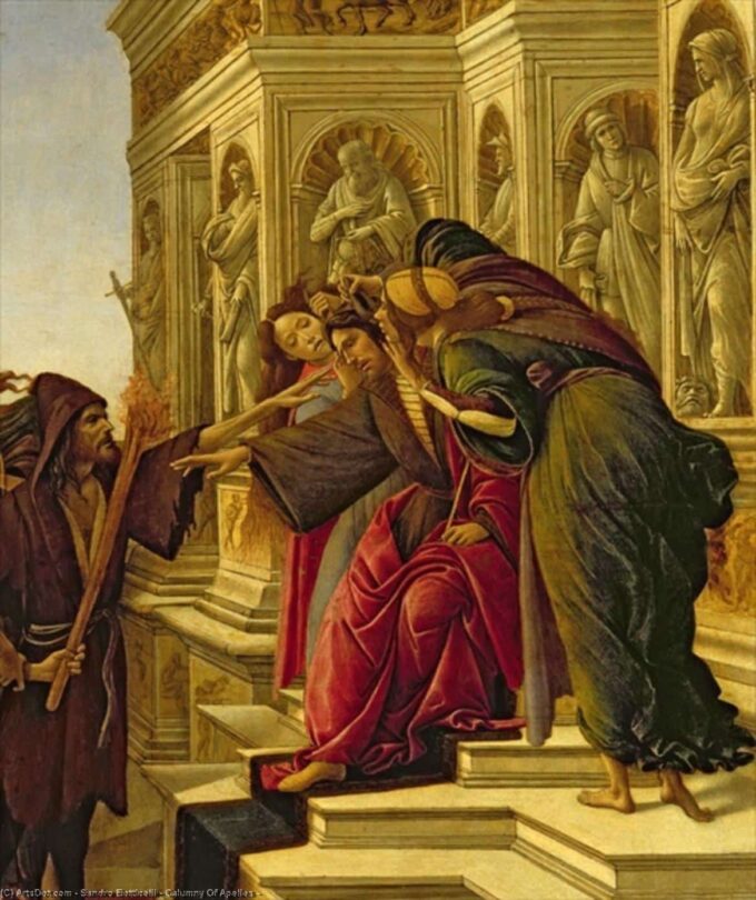 Slander of Apelles, 1497-98 (detail of 209275) - Sandro Botticelli