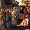 Adoration des trois rois mages - Sandro Botticelli - Reproductions de tableaux et peintures haut de gamme