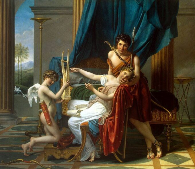 Sappho and Phaon - Jacques-Louis David