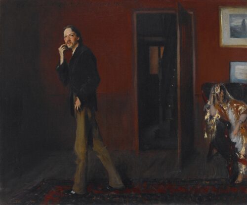 Robert Louis Stevenson et sa femme - John Singer Sargent - Reproductions de tableaux et peintures haut de gamme