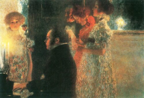 Schubert au piano ii - Gustav Klimt - Reproductions de tableaux et peintures haut de gamme