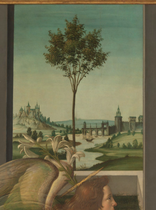 Annunciation, River Landing - Sandro Botticelli - Reproductions de tableaux et peintures haut de gamme