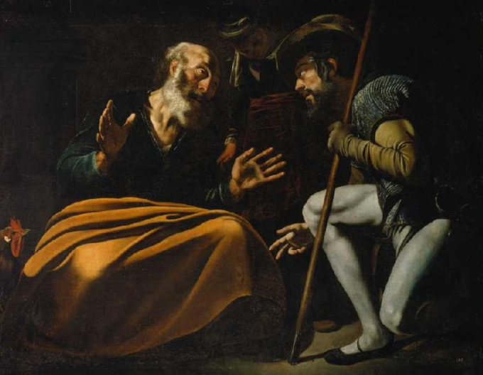 Peter Denies Jesus - Caravaggio