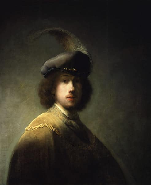 Self-portrait, at the age of 23 - Rembrandt van Rijn