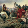 Vercingetorix jette ses armes aux pieds de Jules César - Lionel Royer - Reproductions de tableaux et peintures haut de gamme