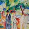 Poussette (Grande balade lumineuse) - August Macke - Reproductions de tableaux et peintures haut de gamme