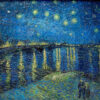 La Nuit étoilée sur le Rhône - Van Gogh - Reproductions de tableaux et peintures haut de gamme