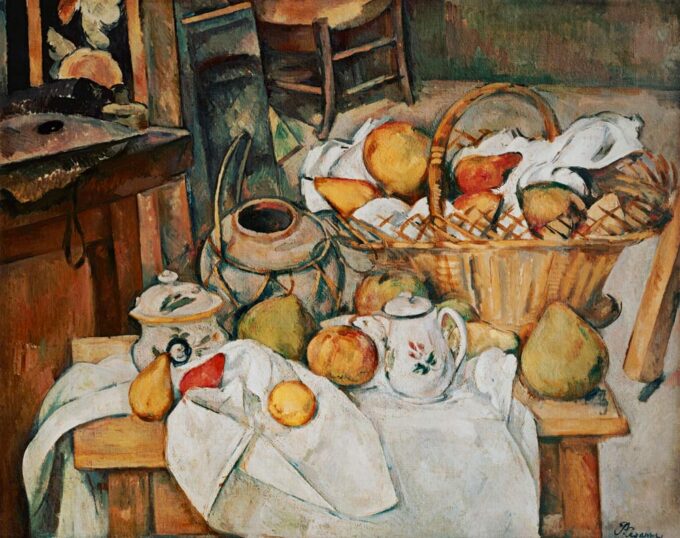 Still Life with Apples - Paul Cézanne Oil Painting Reproduction