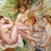 Les grandes baigneuses de Pierre-Auguste Renoir - Reproductions de tableaux et peintures haut de gamme