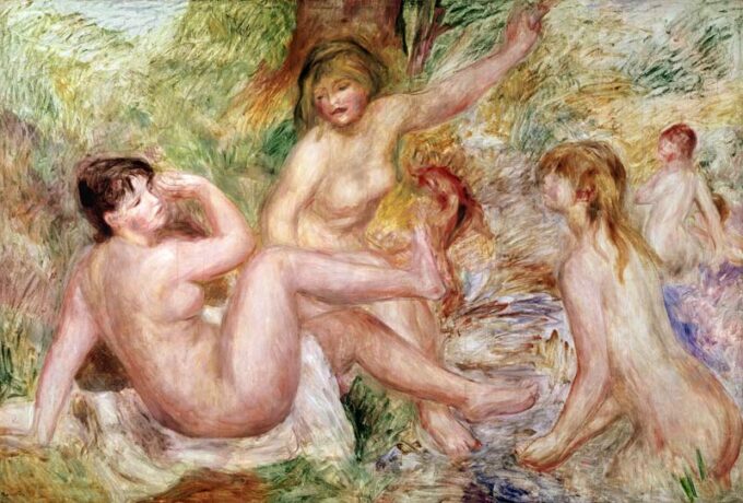 Les grandes baigneuses de Pierre-Auguste Renoir - Reproductions de tableaux et peintures haut de gamme