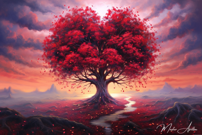 Tree Heart Love Table