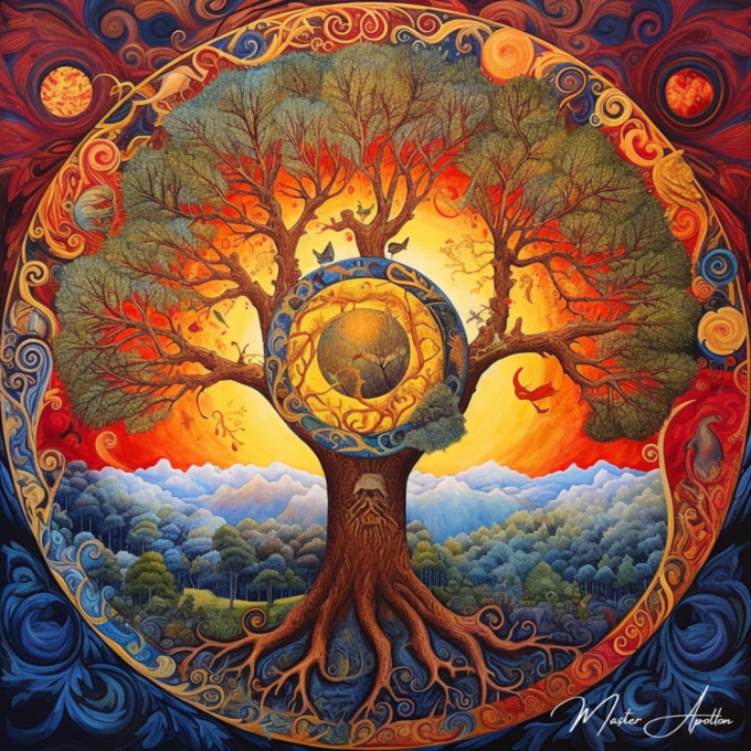 Abstract Tree of Life Tableau