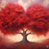 Tableau arbre en coeur - Reproductions de tableaux et peintures haut de gamme