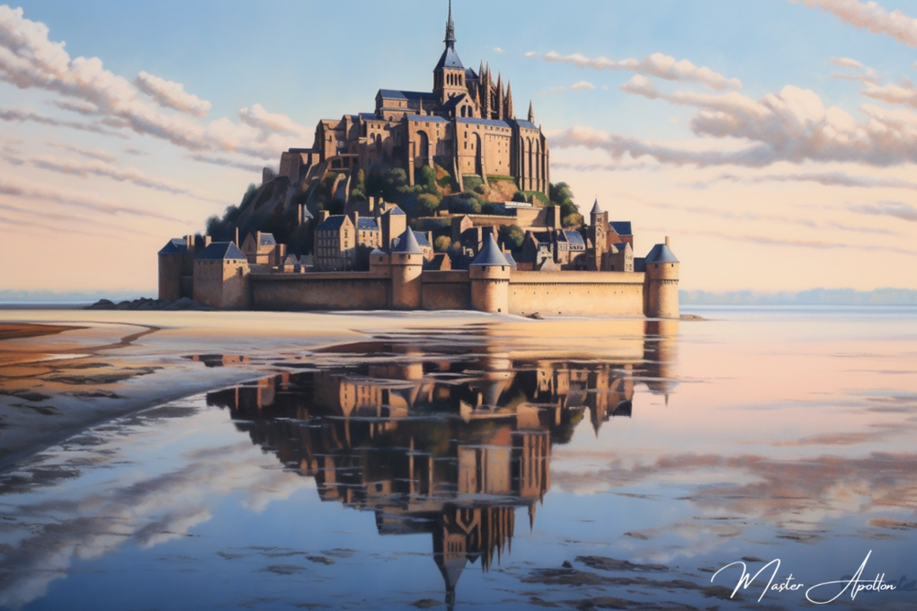 Tableau bretagne contemporain Mont saint michel - Reproductions de tableaux et peintures haut de gamme