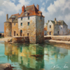 Tableau bretagne contemporain ocean - Reproductions de tableaux et peintures haut de gamme