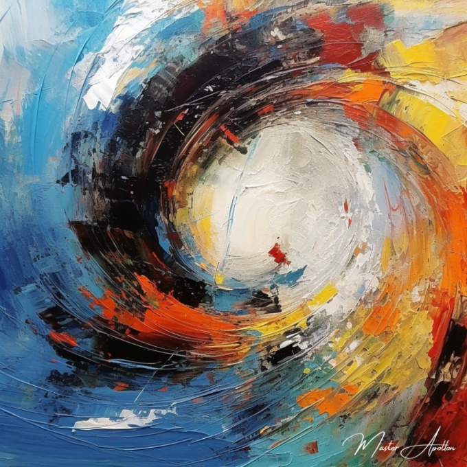 Contemporary abstract surf painting