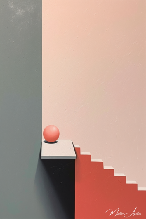 Tableau minimaliste l'escalier - Reproductions de tableaux et peintures haut de gamme