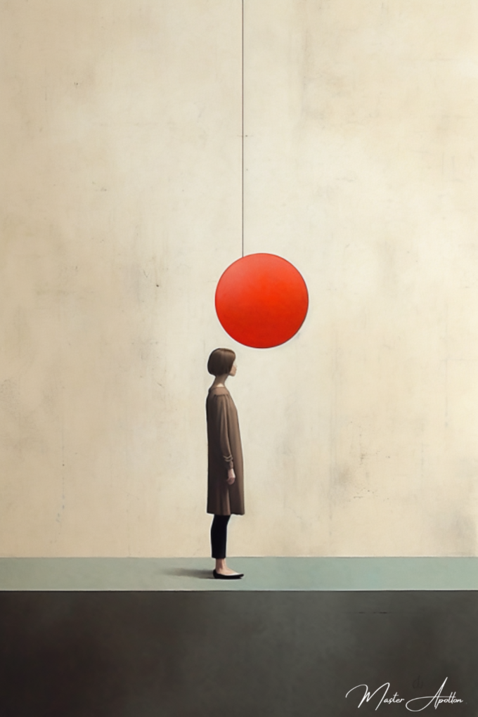 Minimalist Tableau: The Red Balloon